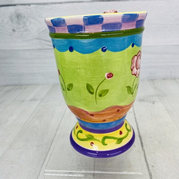 Certified International Sue Zipkin TEA GARDEN  Flowers Scrolls 18oz Ceramic Mug - Picture 3 of 14